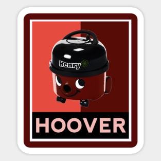 Dark, Trendy Henry Hoover Design Sticker